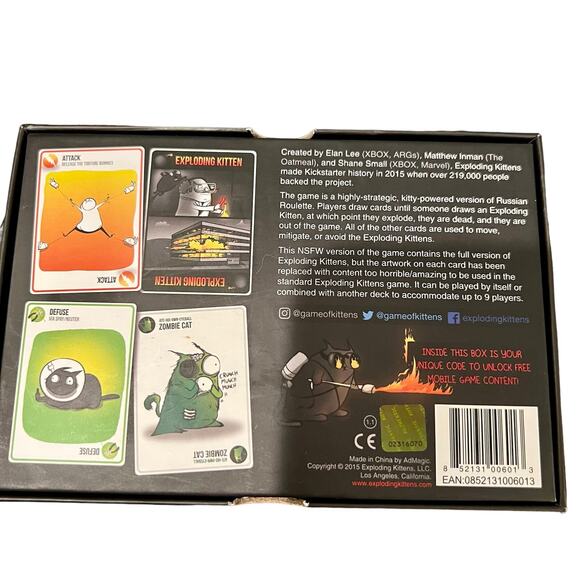 Exploding Kittens Card Game #1 Most-Backed Kickstarter EVER - Picture 2 of 3